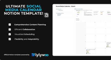 Social Media Calendar Template